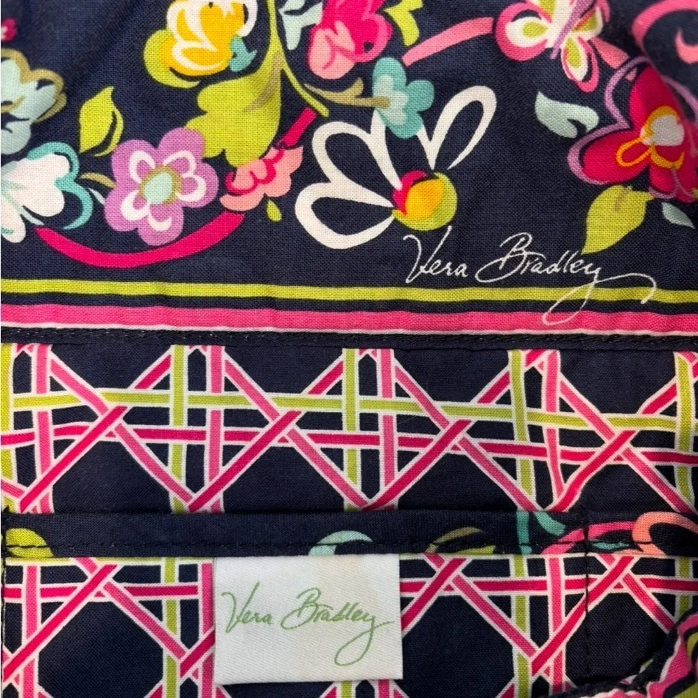 Vera Bradley Women’s “Ribbons” Floral Pattern Quilted Tote Bag